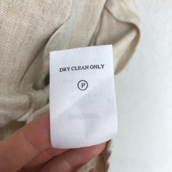 MM Couture Miss Me Women's Size Small Beige Brown Linen Blend Jacket Lightweight - Picture 11 of 11